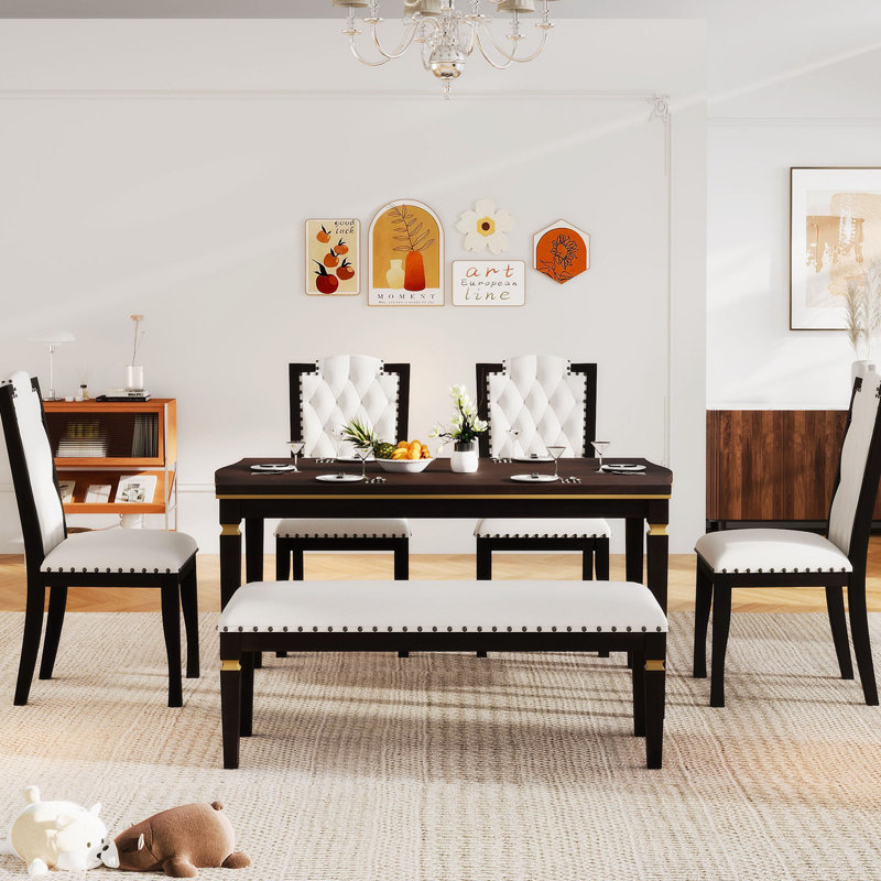 Wayfair dining room sets with bench discount